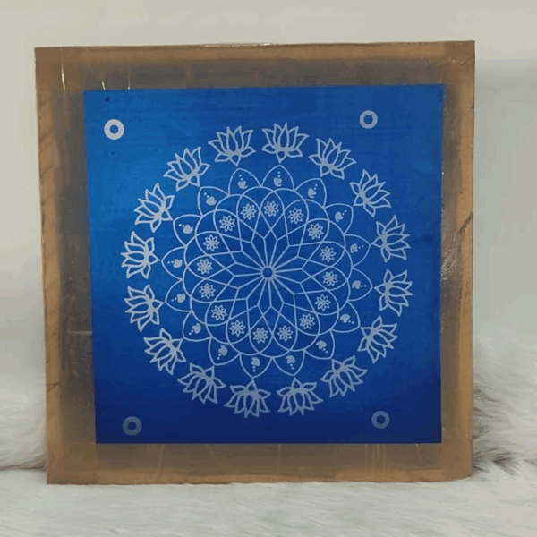 LOTUS FLOWER KOLAM 001 /RANGOLI STENCILS